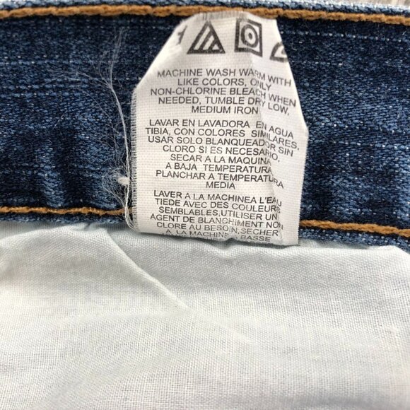 Womens Capri Jeans Size 14 S Casual Cropped Classic Blue Denim Summer Mid Rise - Picture 9 of 11